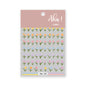 White Bloom Translucent Hollow Butterfly Heart Nail Sticker Press on Nails Decals Hollow Heart Star Moon Shape Sticker Sliders