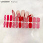 20/22Tips UV Semi cured Gel Nail Stickers Waterproof Long Lasting Full Gel Nail Wraps Press On Nail Decal DIY Manicure