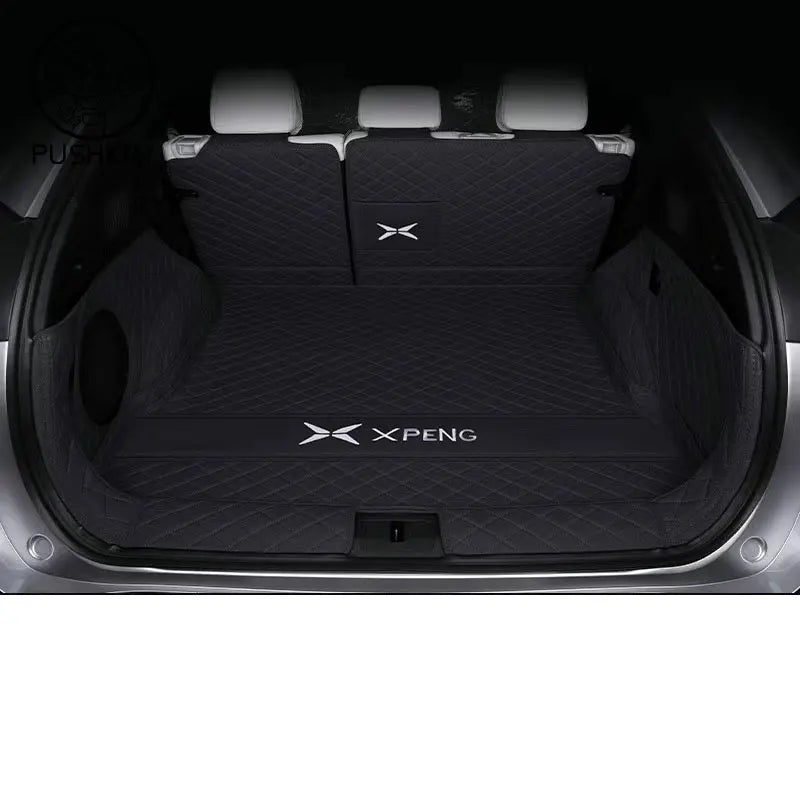 For Xpeng G6 2026 2025 2024 Car Boot Mat Rear Trunk Liner Cargo Protection Leather Trunk Mat Interior Modification Accessories