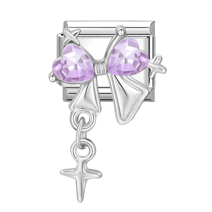 Y2K Series Heart Flowers Cherry Ball Butterfly Italian Charm Links Fit 9mm Stainless Steel Bracelet DIY Making Jewelry Gifts