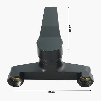 Black Bathroom Shower Faucet Set Bathtub Tap Wall Mounted Hot Cold Mixer Crane Shower Systems With ABS Handheld Shower