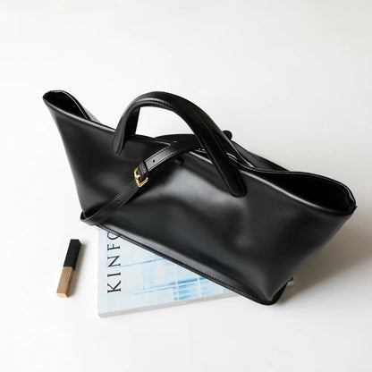 Women's Canvas Leather Totes Handbag Commuting Shoulder Crossbody Armpit Bag Leisure Versatile Casual Chic Stylish Clutch