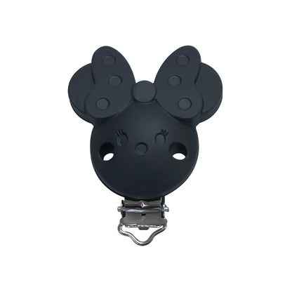 10pcs Silicone Cartoon Pacifier Clips Food Grade Silicone DIY Baby Teether Toy Necklace Pacifier Chain Dummy Clips