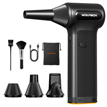 WOLFBOX DF200 Electric Powerful Fan Duster Wireless Air Blower Air Duster 3-Speed Adjustable Portable Fan for Car/Home/Outdoor