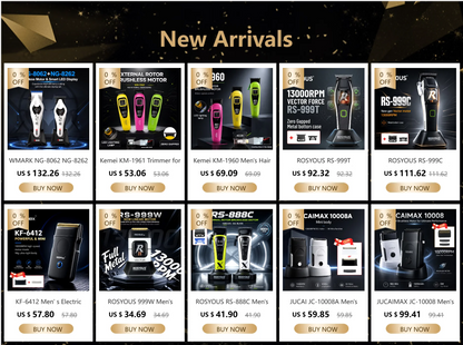 Kemei KM-2296 KM-2299 KM-1102 Professional Hair Clipper Kit Electric Shaver Male Hair Cutting Machine Men’s Trimmer Machine