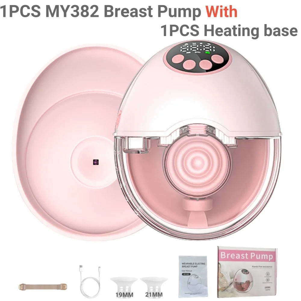 Hands-Free Wearable Breast Pump – Electric, BPA-Free, with Heating & UV Sterilizer | Wireless Upgrade Option