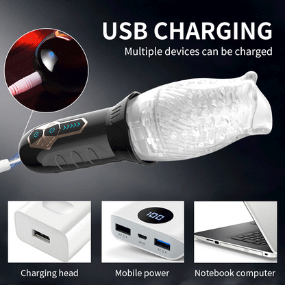 Automatic Rotating Masturbator Cup Glans Trainer Vagina Penis Pump Sleeve Delay Ejaculation Vibrator For Mens Adult Toys Male