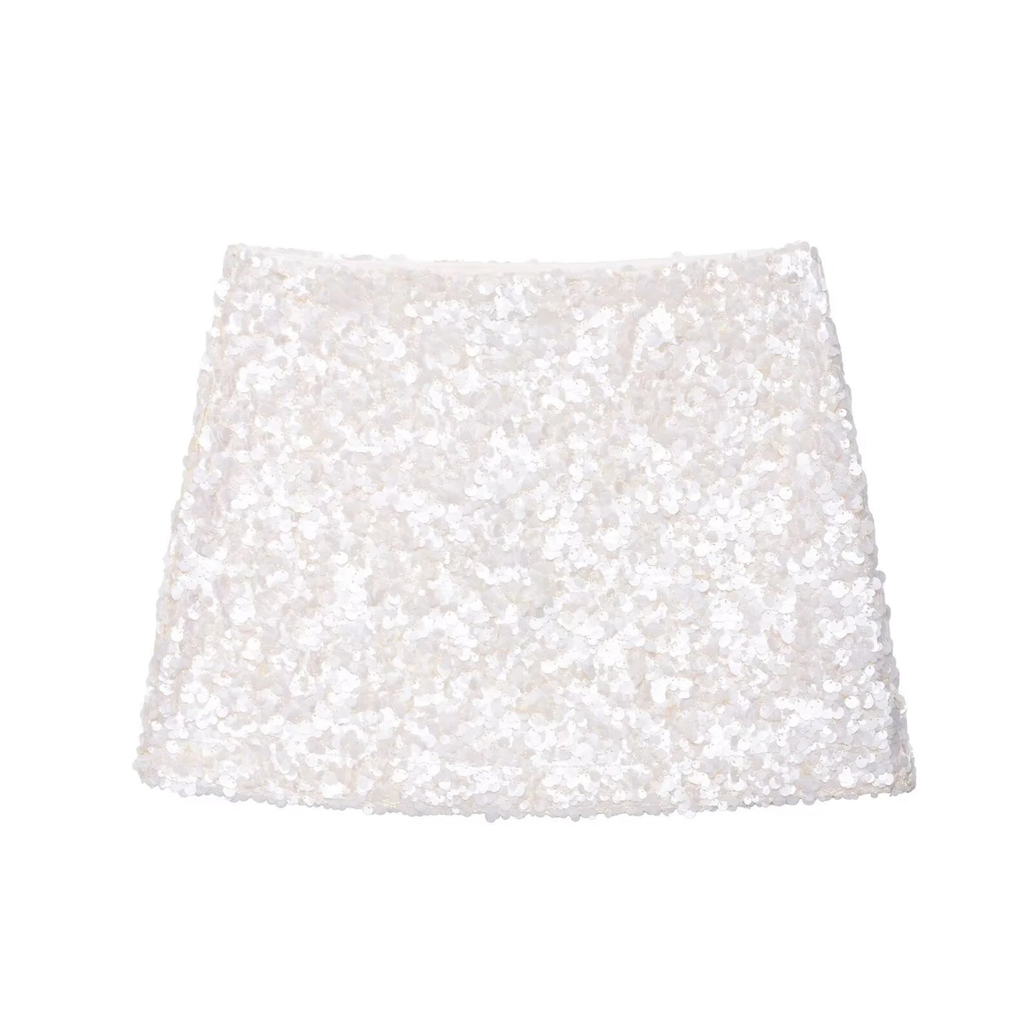 Summer New Women's Design  ort  Skirt with Inner  Bead Decoration Casual Sle Polyester Fiber Knitted A-Line...