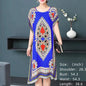Casual Elegant Bohemian Printed Ethnic Style Retro Floral Woman Summer Street Wear Batwing Sleeve Loose Tunic Maternity Dress