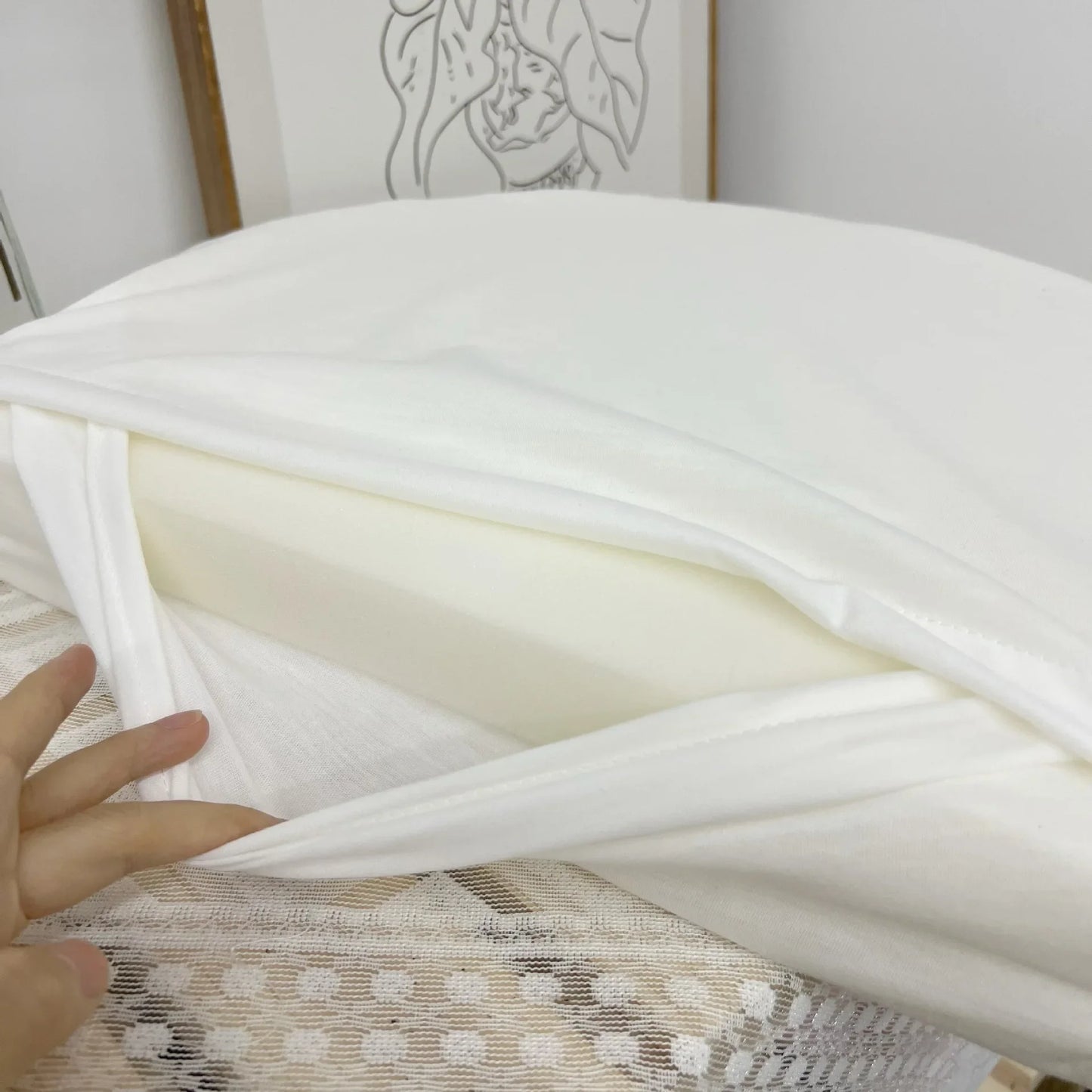 Ins Newborn Hand Basket Cotton Rope Woven Crib Baby Cradle Portable Outdoor Sleeping Infant Accessories Photography Props Gifts