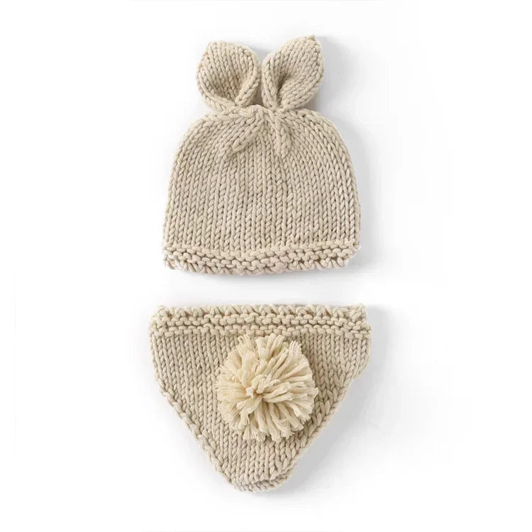 Newborn Photography Props New Born Baby Crochet Knit Costume Accessories Infant Photo Shoot Clothes Newborn Shooting