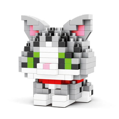 Insect Micro Animals Pet Cats Dog Building Blocks 3D Diamond Model BEE Snail Brick City Construction Toy for Children Kid Gift