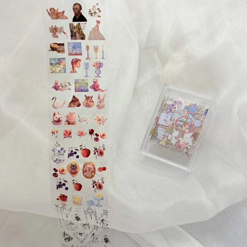 1Pc 100cm Flower Nail Foils for Transfer Paper Floral Stickers Rose Nails Wraps Tulip Nail Art Decorations