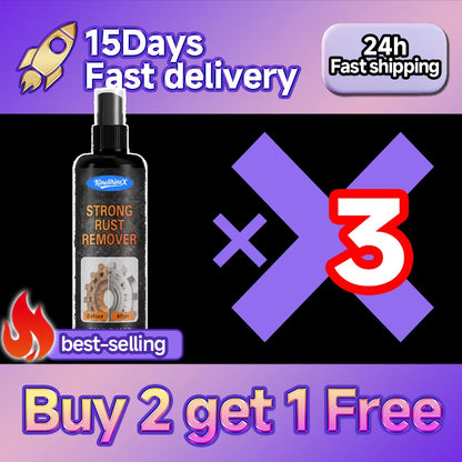 Rust Remover Spray Anti Rust Lubricant for Car Wheels Restore Metal Car Detailing