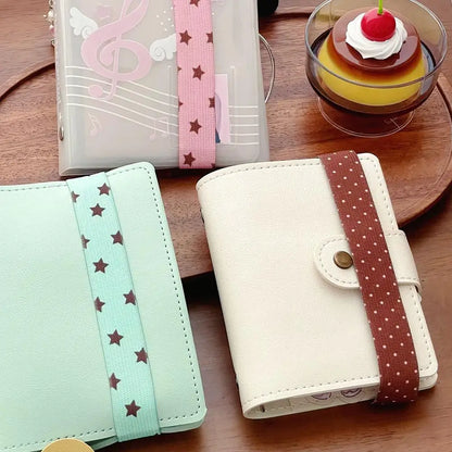 Kawaii Star Elastic Band for Planner Notebook INS Style Journal Closure Strap Cute Scrapbooking Stationery Accessories
