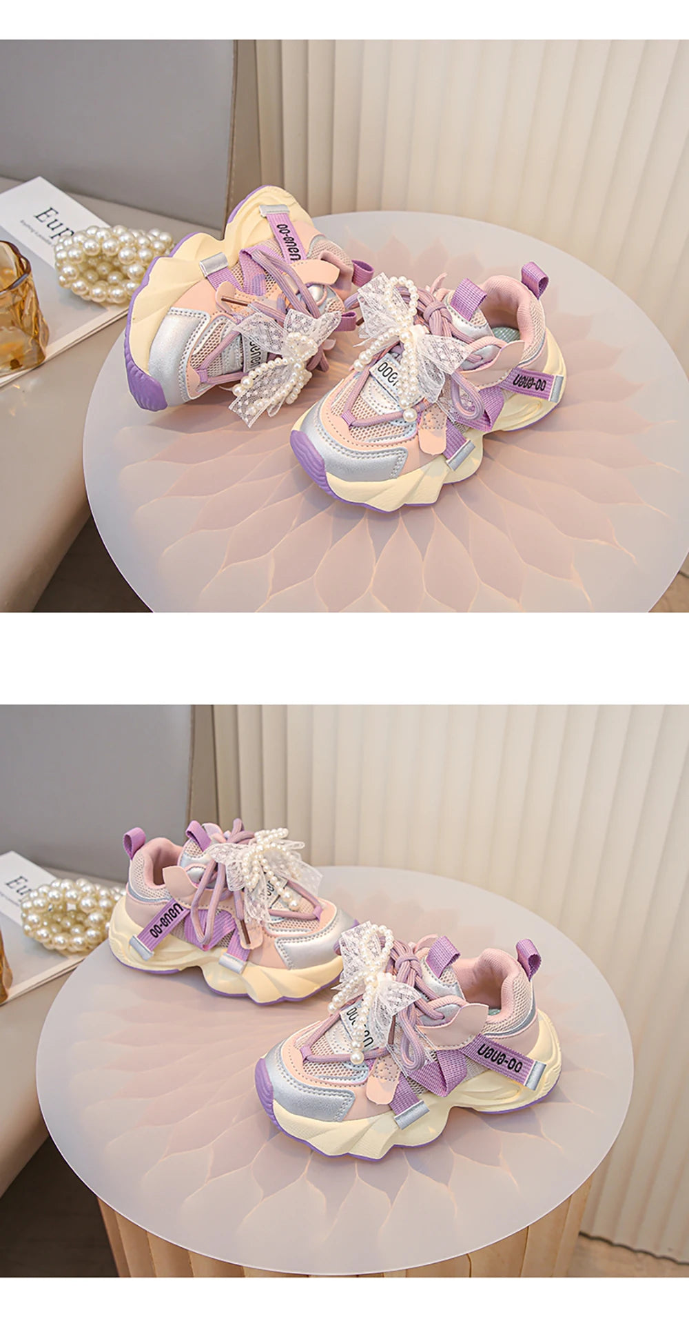 Autumn Sneakers For Kids Korean Style Trend Fashion Girl's Sneakers Soft-soled Breathable Teenager Children Sport Shoes