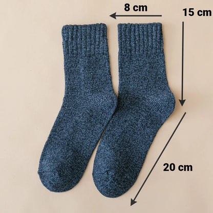 CHUANGERM 3 Pairs Men's Winter Thermal Socks Thick Warm Snow‑Proof Casual Outdoor Daily Wear Soft Comfort Meias Masculinas