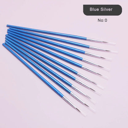 10Pcs/Set Fine Hand-painted Thin Hook Line Pen Short Wood Rod Drawing Art Pen Paint Brush Art Supplies Nylon Brush Special Offer