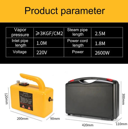 2600w220V High Temperature Steam Cleaner Portable Sterilization Pressure Jet Washer Machine for Home Car Kitchen Air Conditioner