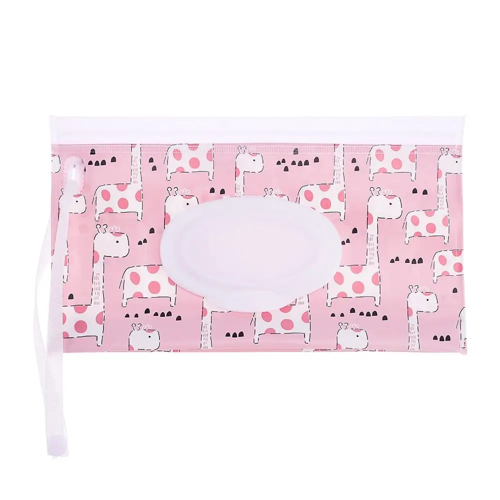 1Pc EVA Baby Wet Wipe Pouch Wipes Holder Case Flip Cover Snap-Strap Reusable Refillable Wet Wipe Bag Outdoor Useful Tissue Box