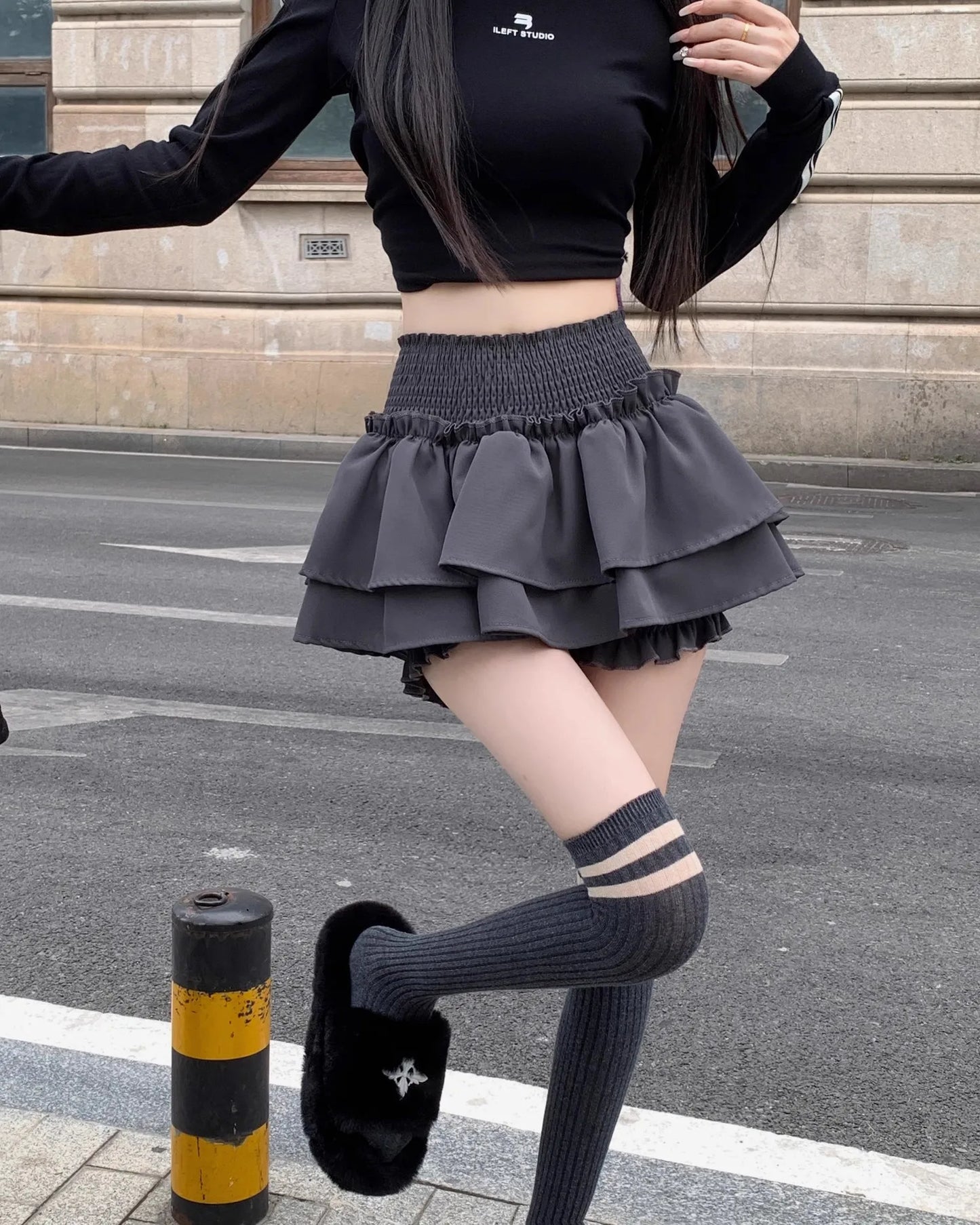 Women‘s High Waist Ballet Cake Skirt 2026 Spring Summer Slimming Short A Line Fluffy Mini Pants Style