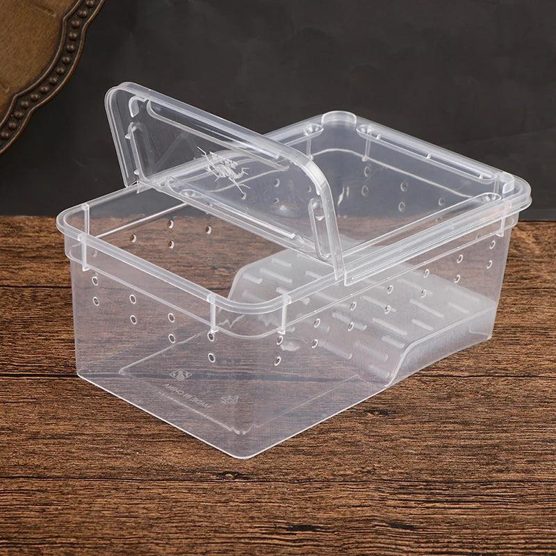 1pc Vivarium Lid Reptile Pet Product Reptile Tank Insect Spiders Tortoise Lizard Transparent Breeding Box