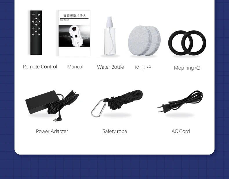 Window Robot Vacuum Cleaner Cleaning Electric Glass limpiacristales Remote Control Machine