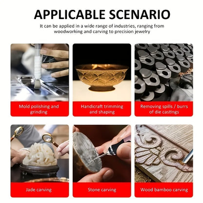 JANGKLIFE USB Cordless Rotary Tool Kit Woodworking Engraving Pen DIY For Jewelry Metal Glass Mini Wireless Drill