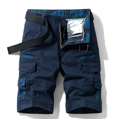 New Summer Men Cargo Camouflage Shorts Mens Cotton Beach Multi Pocket Shorts Man Spring Casual Joggers Shorts Male Dropshipping