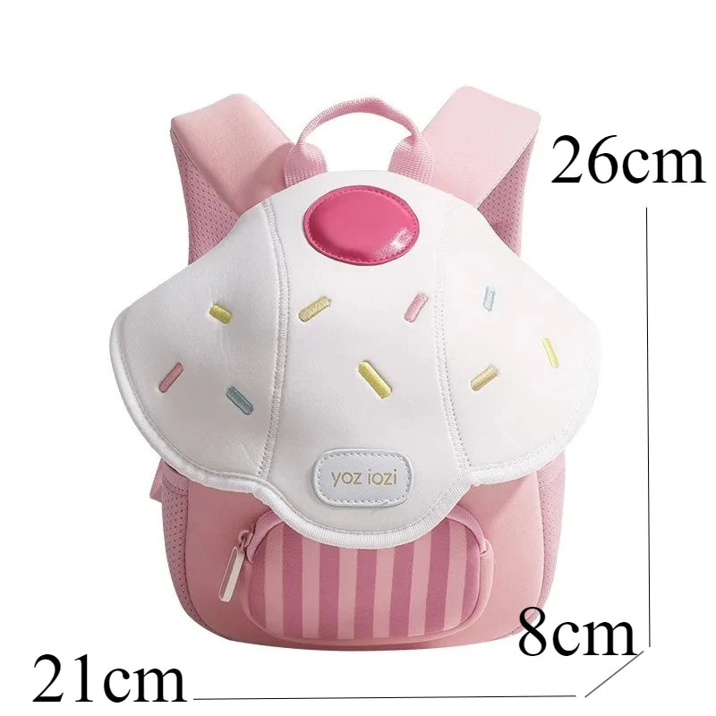 2025 New Mini Cute Mushroom Baby Backpack Kindergarten Popular Children's Small Camping Bag Pink Princess School Backpack Girls