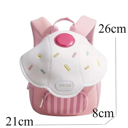 2025 New Mini Cute Mushroom Baby Backpack Kindergarten Popular Children's Small Camping Bag Pink Princess School Backpack Girls