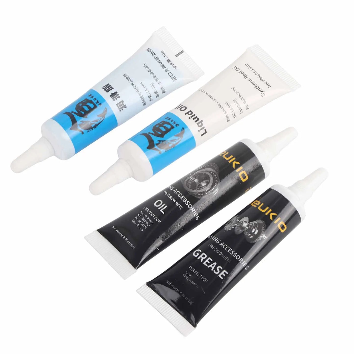 Black + White Lube/Grease Fishing Reel Lubricant Reel Maintenance Kit Prevents Rust Extends Service Life Reel Maintenance Kit