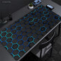 Geometric Large Mouse Pad 100x50cm Big Computer Mousepads Hexagon Mousepad Big Keyboard Mat Gamer Mouse Pads Non-SlipDesk Mats