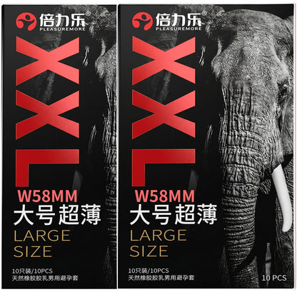 XXL Size Condoms  58mm Width Men Latex Condom Safe Contraception Protection Adult Sex Products Intimate Care