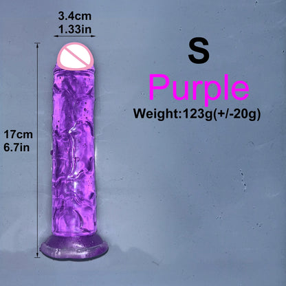 Cheap Realistic Butt Plug Jelly Dildo 5 Sizes Man Women Anal Sex Toys Gay Suction Cup Big Dick Soft Masturbators Small Penis
