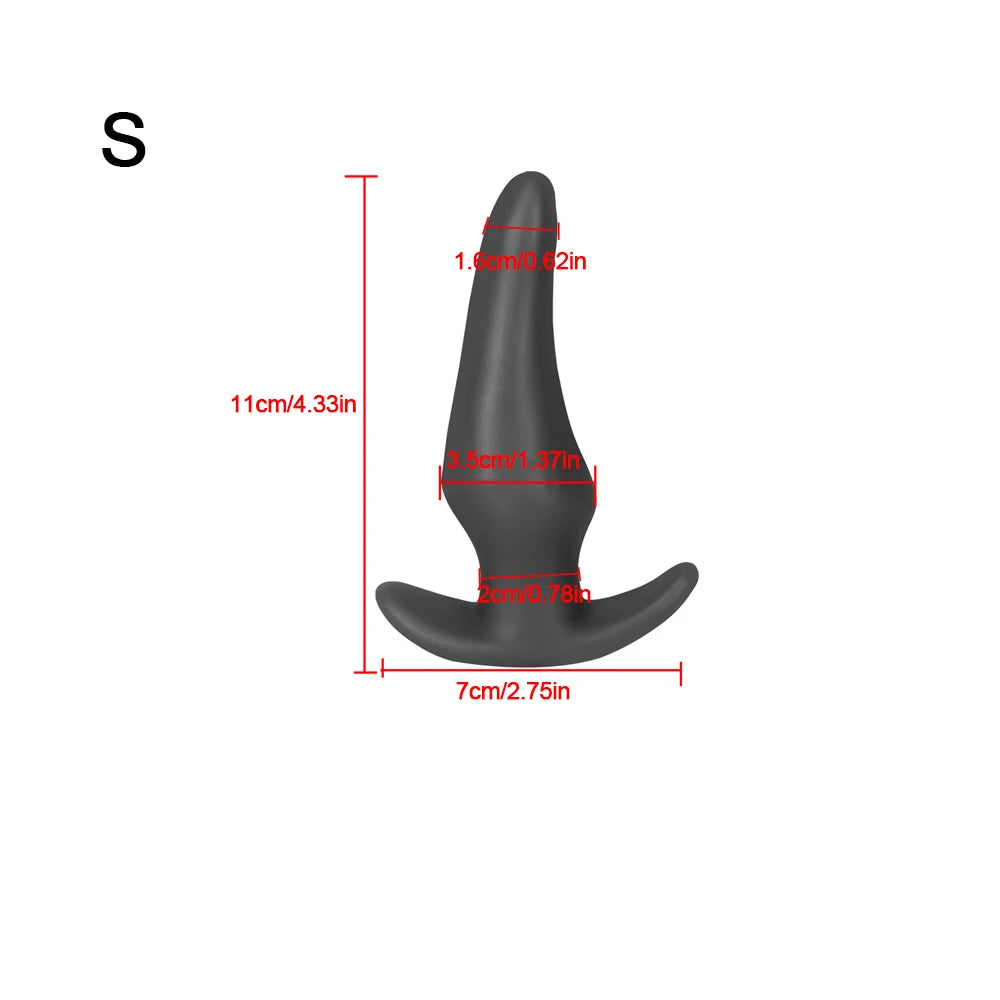 Soft Anal Plugs for Gay Men Prostate Massage Liquid Silicone 35-80mm Huge Butt Plug Anal Training Comfortable To Wear But Plug