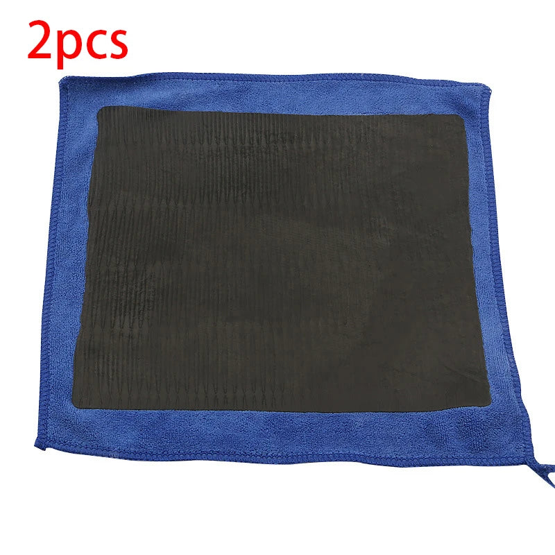 SEAMETAL 1/2pcs Car Cleaning Towel Magic Clay Cloth for Car Detailing with Blue Clay Bar Towel Washing Tool Car Accessories