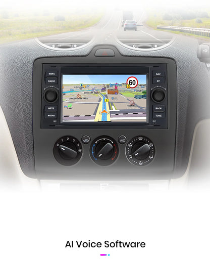 Junsun CarPlay Android Auto Radio for Ford Focus Mondeo Fiesta Transit Kuga C-Max S-Max Galaxy GPS Car Multimedia 2din autoradio