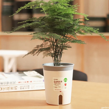 Self Watering Plant Pots Plastic Flowerpot Planter with Drainage Holes Hydroponics Flower Pot Plastic Lazy Automatic Plants Pot