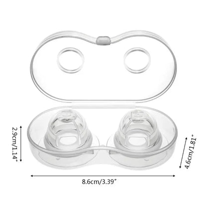 1 Pair Silicone Nipple Corrector Painless Nipple Sucker Puller Aspirator for Correction Flat Inverted Nipples
