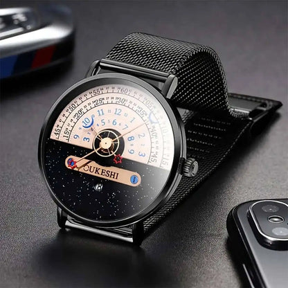 Fashion Mesh Band Men Business Watches Calendar Quartz Wristwatches For Mens Clock Reloj Hombre