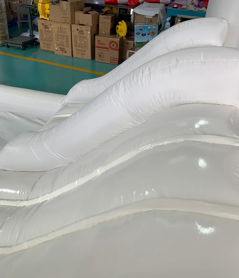 Inflatable Bounce House 5.6*3.3*3M White Jumping Castle For Kids Bouncy Castle Withe For Kids Outdoor Toys With Blower Slide