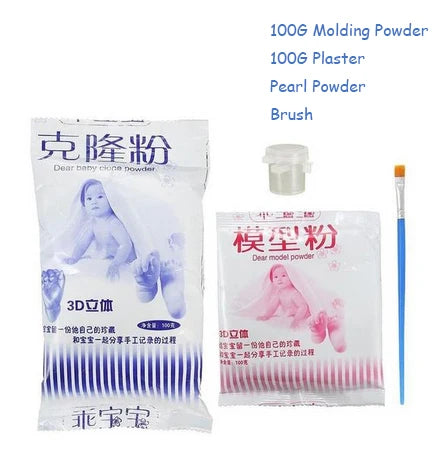DIY Baby Plaster Mold 3D Hand Foot Print Mold for Baby Souvenir Hand Casting Kit Couples Wedding Accessories Home Decor Gifts
