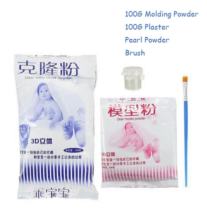 DIY Baby Plaster Mold 3D Hand Foot Print Mold for Baby Souvenir Hand Casting Kit Couples Wedding Accessories Home Decor Gifts