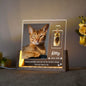 Pet Memorial Gift Custom Photo Night Light for Deceased Pets Personalized LED Pet Plaque Sympathy Gift for Dog Cat Loss with Sta
