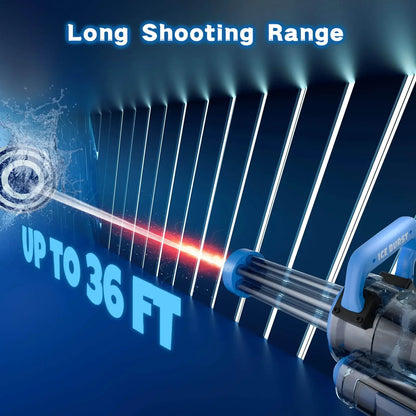 2024 Strongest Gatling Electric Water Gun Toy With Light Shooting Water Gun Summer Beach Pool Toys for Boy Adult Children Gifts