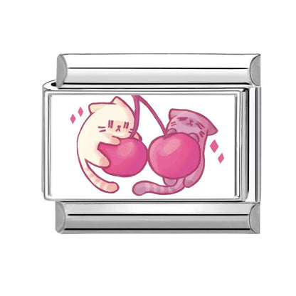 Y2K Cute Funny Sofa Cats Dogs Italian Charm Fit 9mm Stainless Steel Women DIY Bracelet Drop Shipping Fashion Jewelry Wholesale