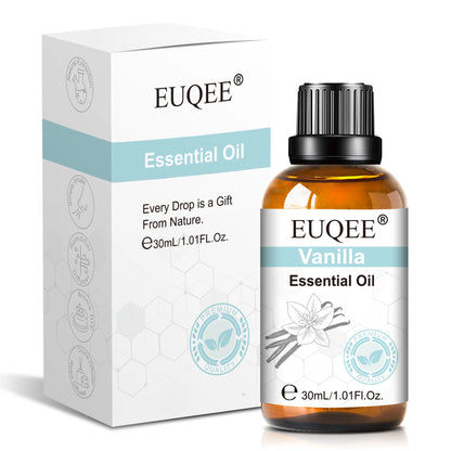 EUQEE 1PCS 10ml/30ml/100ml Aromatherapy Essential Oil For Diffuser-Vanilla Rose Sandalwood Eucalyptus Lavender Essential Oils