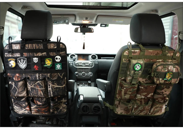 Car Organizer Seat Back Storage Bag Multifunction Camo Hanging Bags Car Stowing Tidying Pocket  Interior Accessories 1 Piece
