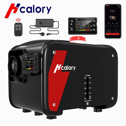 Hcalory HC1-H 8KW Diesel Air Heater 12V All in One Parking Heater with 1.5M Extension Cable Wire, Portable Diesel Heater with Auto Start Stop for Car Truck RV Camper Boat Indoor Outdoor Use
